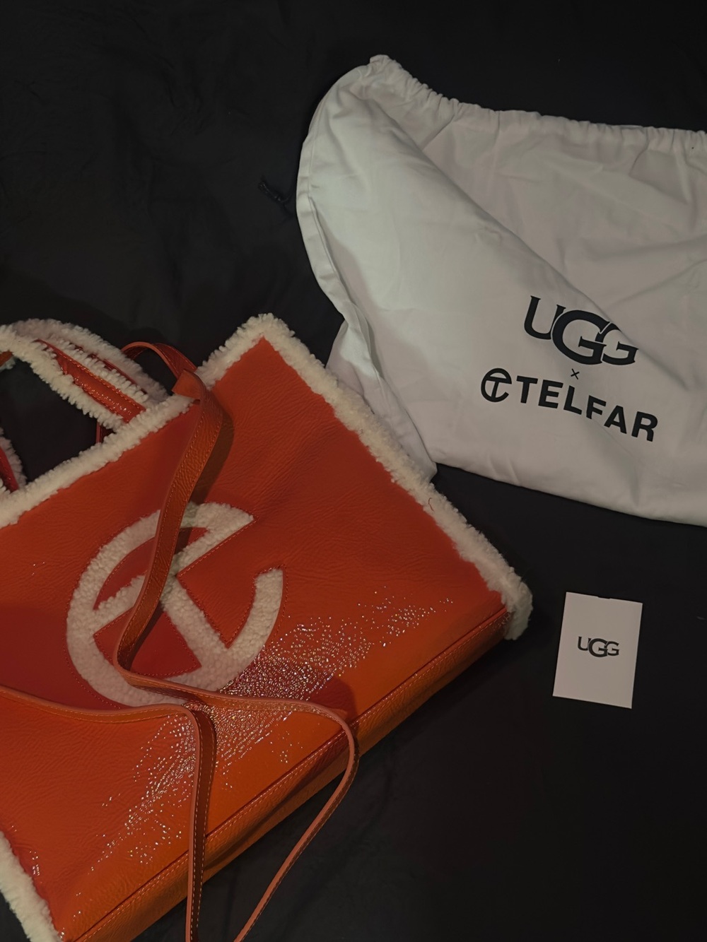 Telfar x UGG large crinkle shopper tote